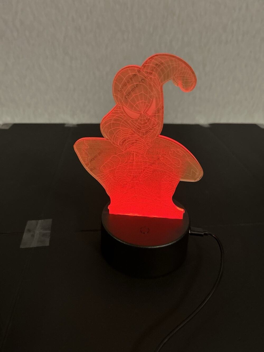 3D Illusion Night Light LED Lamp Kids Desk Lamp Touch Remote 7 Color Changing